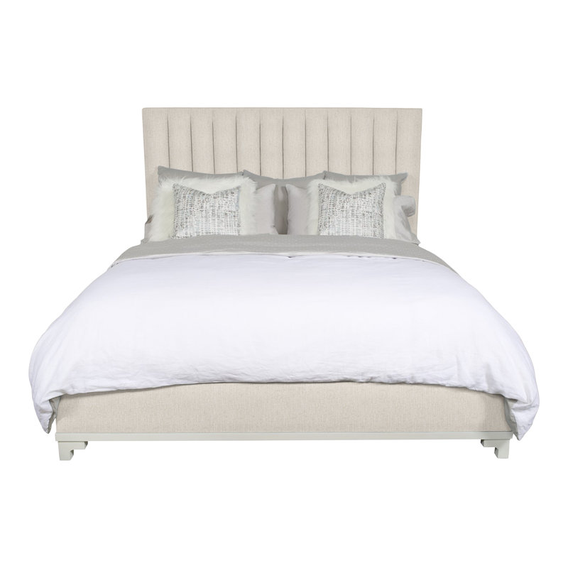 Jemma King Upholstered Panel Headboard, Instant Parchment