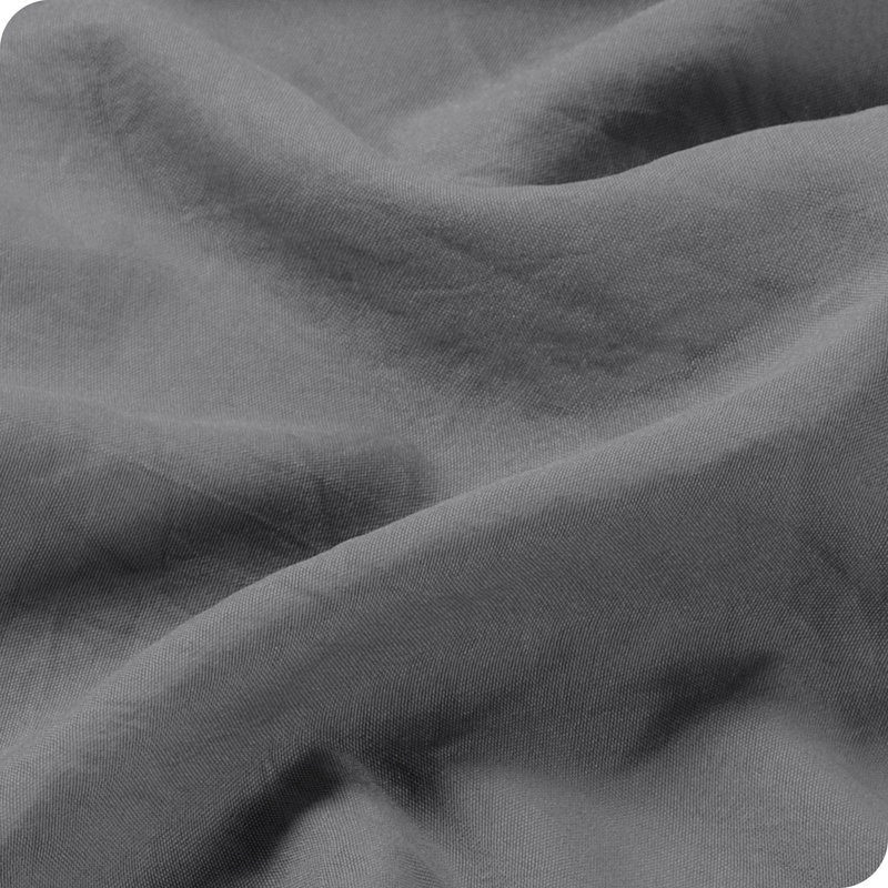 Washed Ultra-soft Microfiber Sheet Set, Queen Sheet Set with 2 Pillowcases, Frost Gray