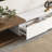 Tymeo 100.4'' W Modern TV Stand Retracted & Extendable 3-Drawer Media Console Walnut-889330409