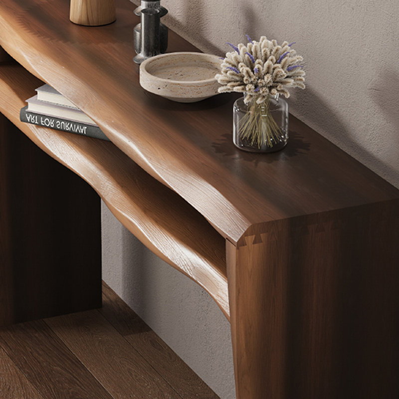Solid Wood Entryway Table, 29.5" H x 51.2" W x 11.8" D
