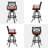 Cattie Swivel Aluminum Outdoor 30'' Bar Stool with Sunbrella Cushion-1916493047