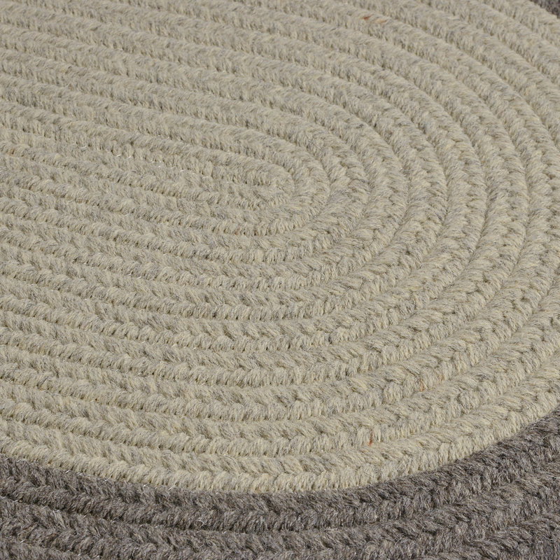 Tapis beige en laine Rupert, Ovale 7 pi x 9 pi