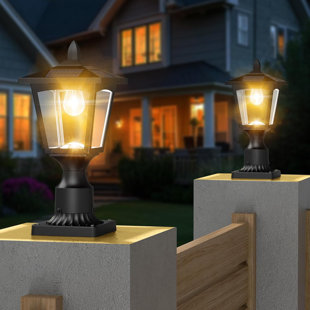 Lampadaire solaire d'extérieur, crépuscule 3000K