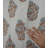 Handmade Linen Pleated Curtains – Gray Brown Floral Block Print Drapes for Living Room-676432560