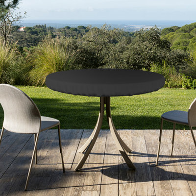 Heavy-Duty Multipurpose Round Patio Table Top Cover, Waterproof Outdoor UV-Resistant Table Cover