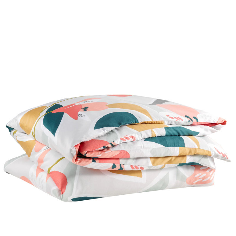 King Size Multicolor Floral TENCEL Duvet Cover