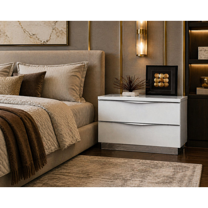 Infinity 2 - Drawer Solid Wood Nightstand