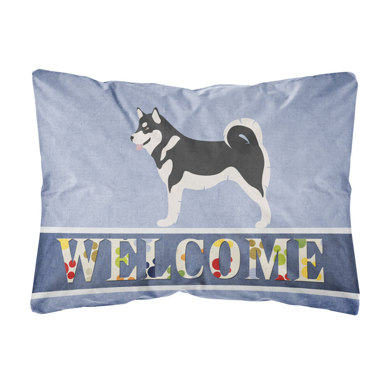  Coussin Alaskan Malamute Welcome