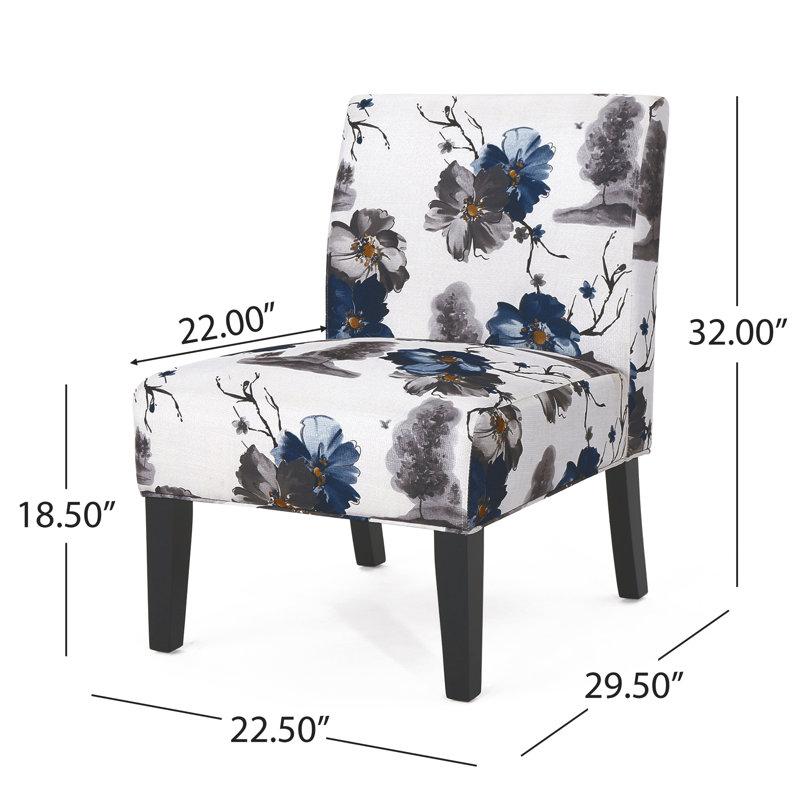 Yokota 22.5" Wide Polyester Slipper Chair
