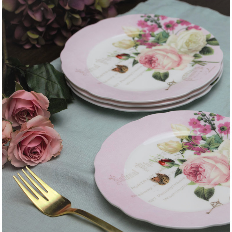 Assiette à hors-d'œuvre en porcelaine os 7,5 po Butterfly