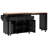 85.5" Kitchen Island with Extendable Dining Table, Kitchen Storage Table with 3 Side Open Shelves, Rolling Kitchen Island with Power Outlet, 3 Drawers, 2 Doors, for Kitchen, Dining Room-2093571458