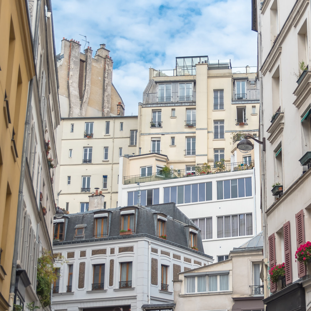 Leinwandbild Paris, Beautiful Facades von Pascale Gueret