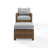 Wicker Outdoor Lounge Chair with Ottoman-368967834-368967828