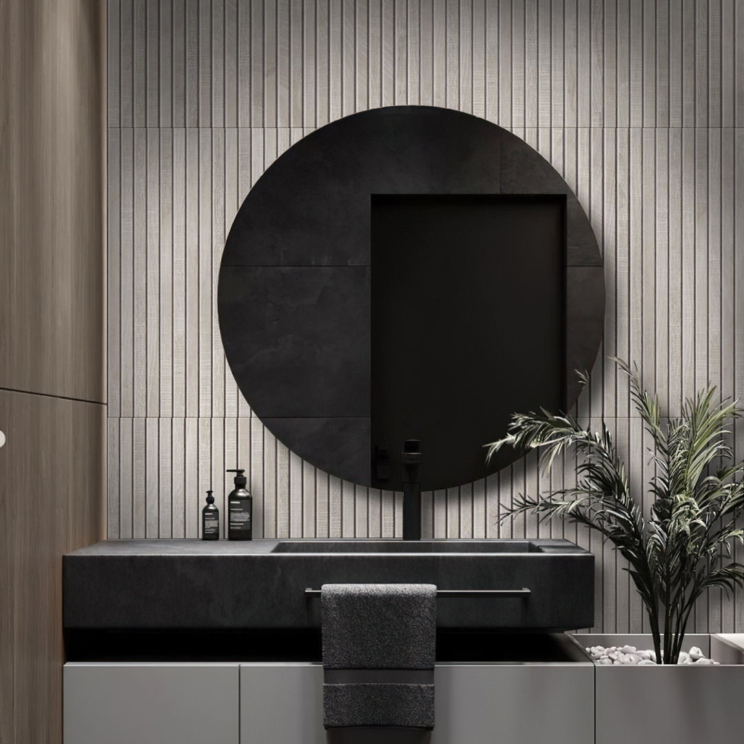 Bois Ribbon 23.77" x 47.25" Matte Natural Porcelain Deco Wall and Floor Tile 15.49 sqft/case 2-pack Apollo Tile 