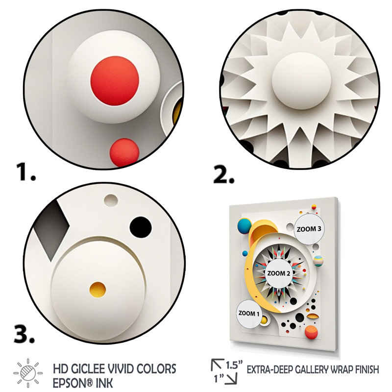 Renaissance géométrique rétro de l'éveil I - Reproduction d'art géométrique moderne, H 20 po x l 12 po x P 1 po