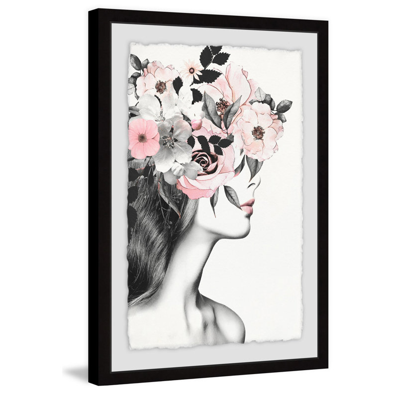 «Pink Lips II», impression encadrée, H 30 po x l 20 po x P 1,5 po