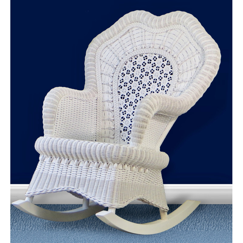 Chaise berçante Serpentine, Blanc
