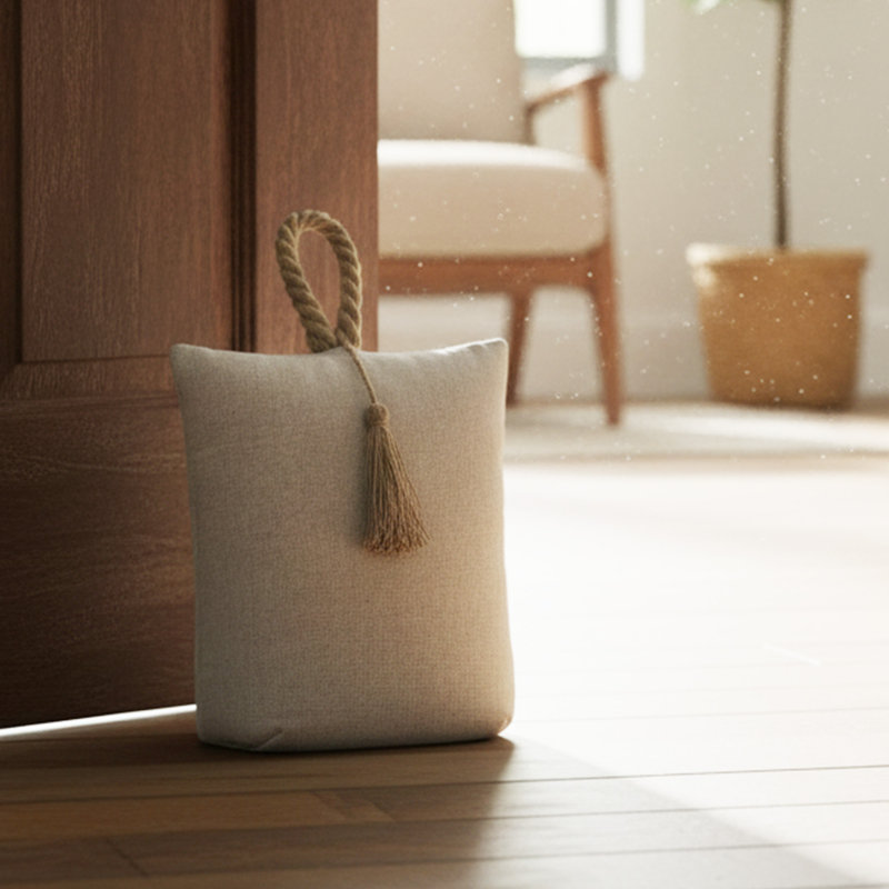 Butoir de porte lesté en tissu
