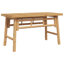 Solid Wood Bamboo Outdoor Bench-1308588024