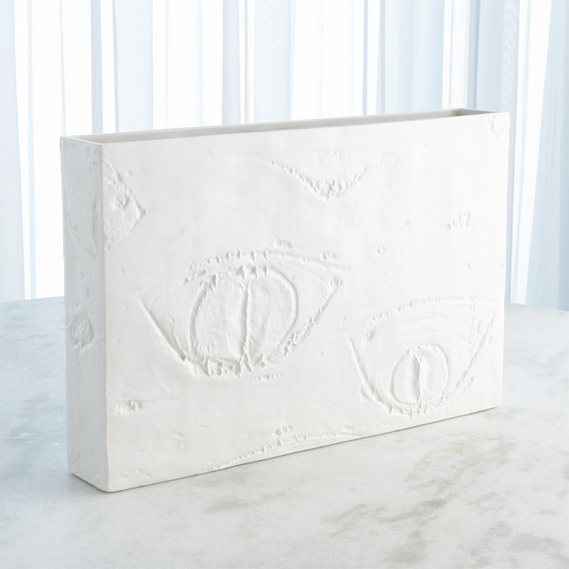 Ceramic Table Vase, White