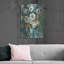 Art mural en métal luxueux «Jovial» par Jeanette Vertentes, 24 po x 36 po