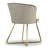 Meagan 17.5 " H Velvet Upholstered Metal Side Chair