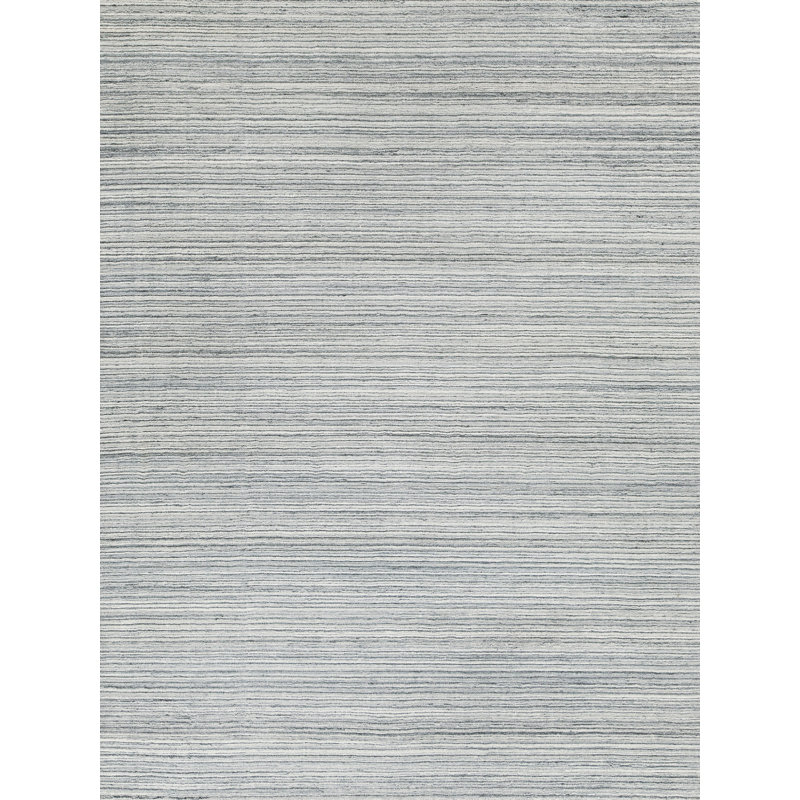 Rossini Striped Area Rug in Light Gray, Rectangle 10' x 14'