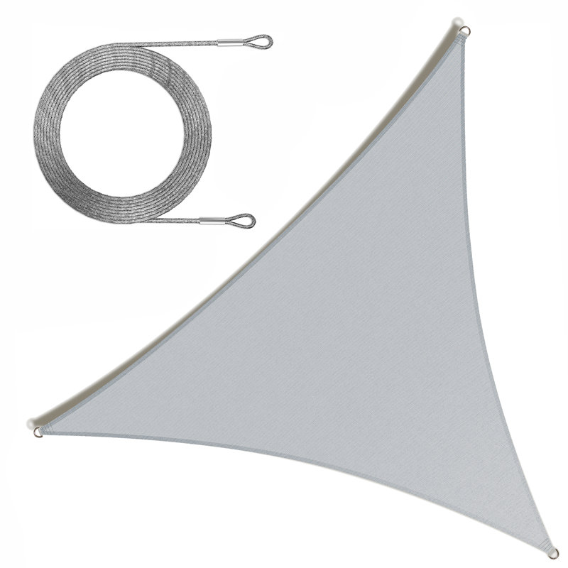 Triangle Shade Sail, 10ft. x 10ft., Grey