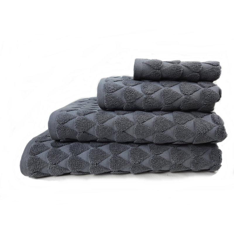 100% Cotton Bath Towels - Set of 8, Grey