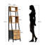 157cm H x 39cm W Metal Bookcase-726748737