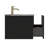 29.90" Striped Floating Bathroom Vanity With Sink