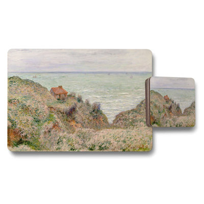 Seaside Impressionist Placemats And Coaster Set With Ocean View