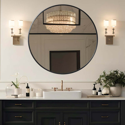 Miroir de salle de bain en métal
