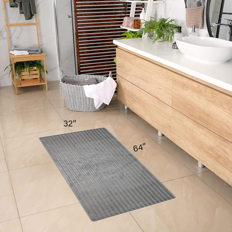 Tapis de bain, Brun, 32 po x 64 po