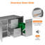 Tiroirs de cuisine d'extérieur en acier inoxydable de l 41,5 po x P 23 po x H 23 po