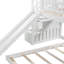 White Twin Over Bunk Bed With Secure Staircase And Fun Slide - Structure Functional Climbing Drawers Stable