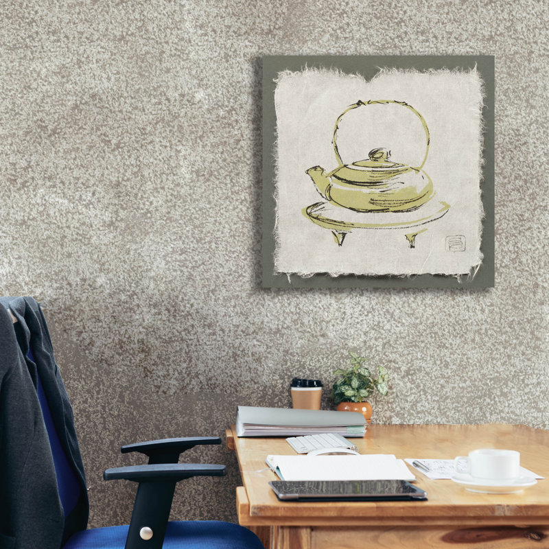 Toile épique «Green Teapot» par Chris Paschke, H 26 po x l 26 po