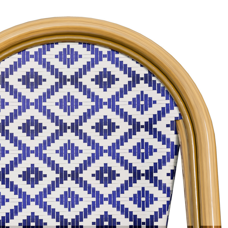 Chaise d'appoint Kasie, Bleu/brun