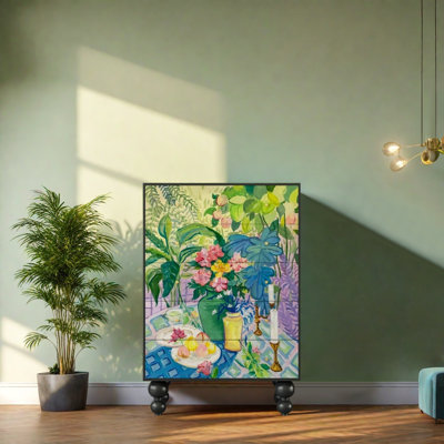 High-end pastoral style storage decorative cabinet