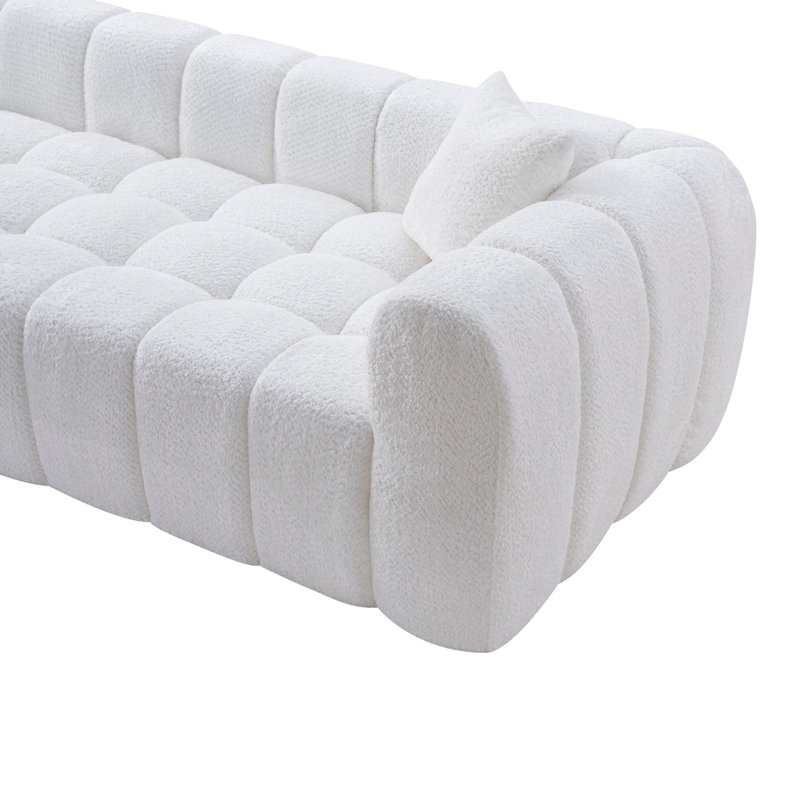 Canapé Marshmallow, Boucle + blanc