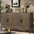 Accent Cabinet With 4 Doors Wood Sideboard Buffet Cabinet Console Table Credenza Buffet Table-111466511