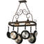 Elana Steel Handcrafted Oval Hanging Pot Rack