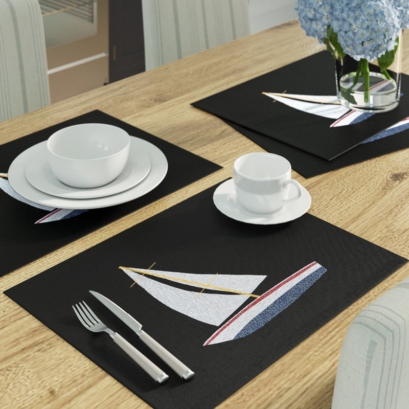 Synthia Polyester Nautical Rectangle Placemat