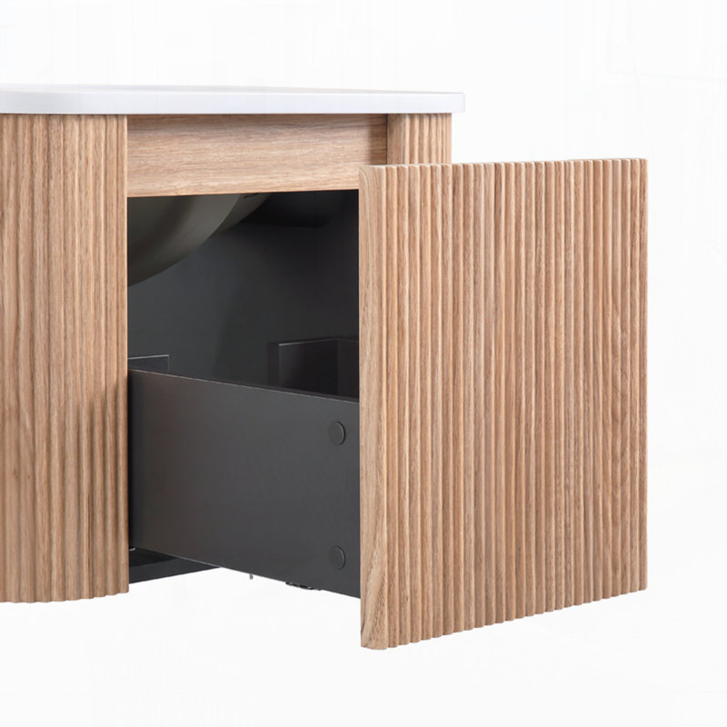 Meuble-lavabo mural 23,62 po avec lavabo, 24"