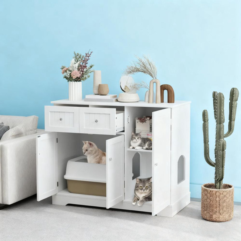 Armoire Iniko avec 2 tiroirs et 3 portes