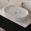 Meuble-lavabo mural autoportant avec évier en céramique à tiroirs à fermeture en douceur-743122108