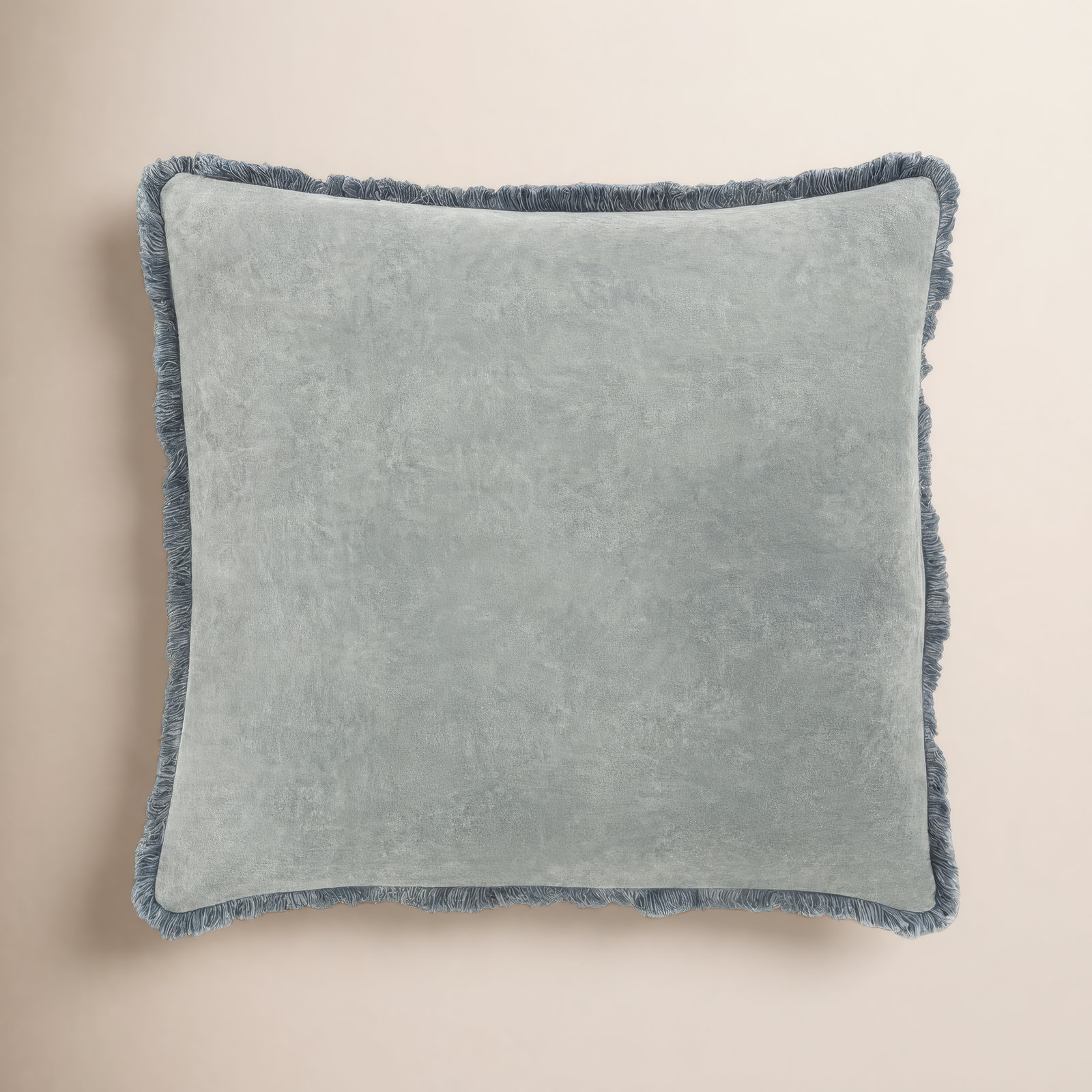 Steph Fringed Cotton Throw Pillow, 18" x  18", Slate, Pillow Cover Only - No Insert