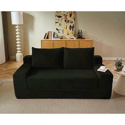 Canapé Boneless, causeuse confortable, petit canapé moderne