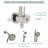 Multifunction Dual Shower Head 4.7" Round Shower-77055375