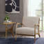 Méridienne Mid-Century moderne - Revêtement texturé - Bois massif-431081319